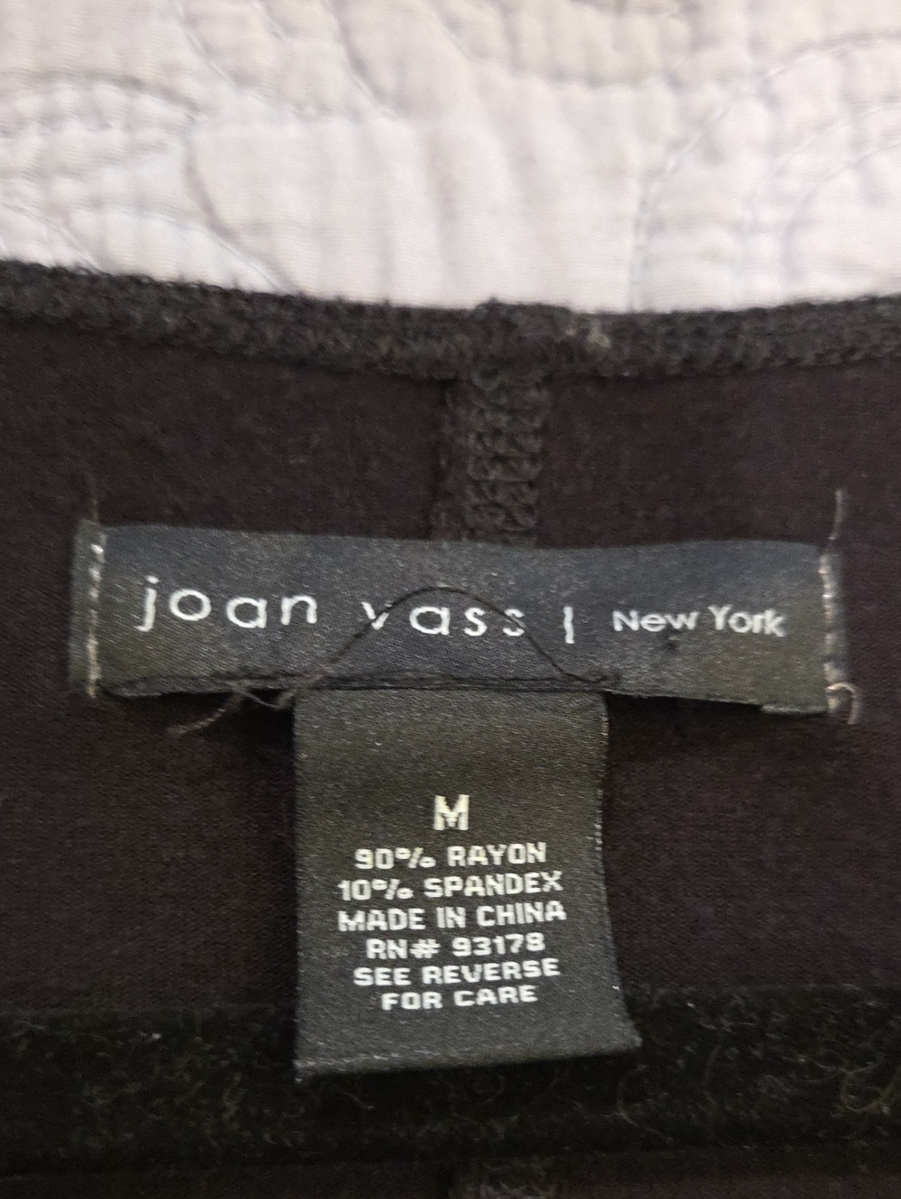 Joan Vass Black Long-Sleeve Midi Dress Size M! - Picture 3 of 7